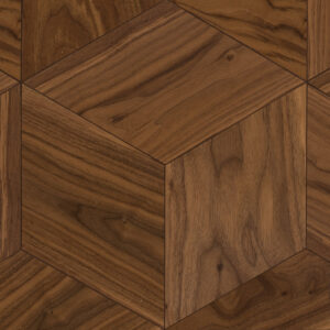 Мозаичный паркет Ромб Coswick American Walnut Лак (1393-1101-30) Селект (1,257 м2)