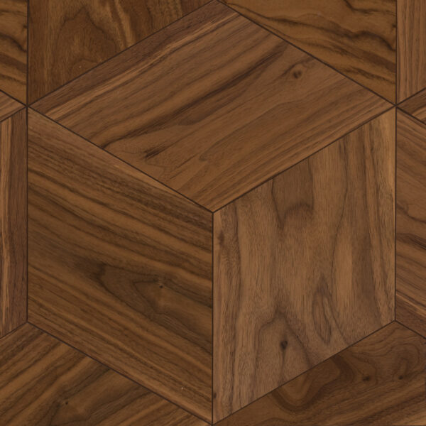 Мозаичный паркет Ромб Coswick American Walnut Лак (1393-1101-30) Селект (1,257 м2)