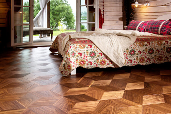 Мозаичный паркет Ромб Coswick American Walnut Масло (1397-1201-30) Селект (1,634 м2)