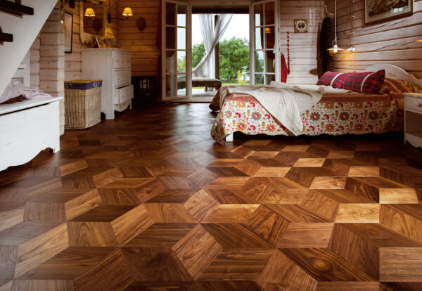 Мозаичный паркет Ромб Coswick American Walnut Масло (1397-3201-30) Традишинал (1,634 м2)