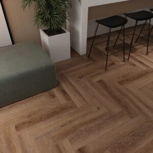 Кварцвинил SPC Union Англ. Ёлка Дуб Брауни / Brownie Oak AR03-02 4*127*600 мм (1,524 м2)