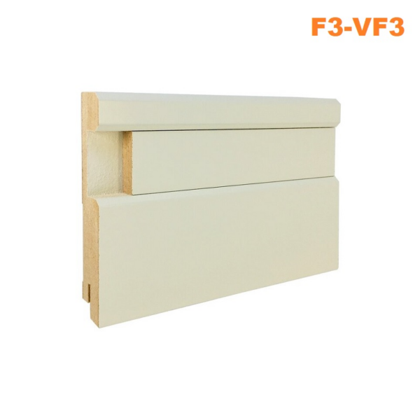 Плинтус "Finitura dekor"  80*16*2440  МДФ F3-VF3 вставка 8*18 выкрас RAL и NCS