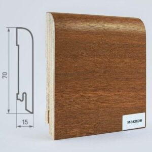 Плинтус "Finitura dekor"  70*15*2400 R13 шпон Макоре